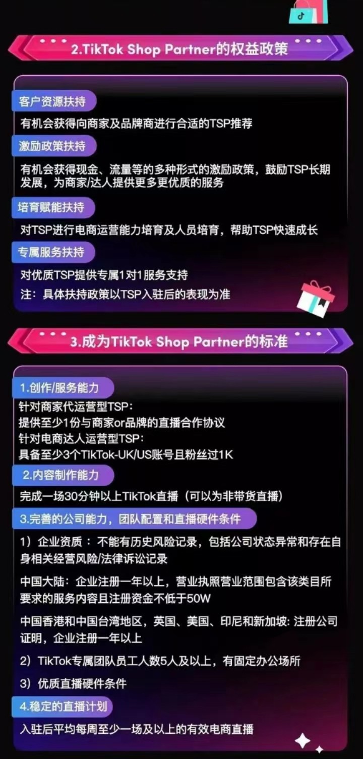 入驻TSP需要什么条件？